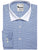 Blue on Blue Check with White Forward Point Collar , Angled Cuff