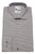 Charcoal Grey Micro Check Shirt, English Wide Spread Collar, Angled Cuff