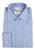 Lt Blue Striped Shirt, Medium Spread Collar, Rounded Cuff