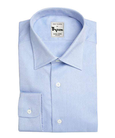 Lt Blue Solid Shirt, Forward Point Collar, Standard Cuff