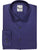 Midnight Blue Solid Shirt, Forward Point Collar, Round Cuff