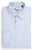 Powder Blue Micro Check Shirt, Forward Point Collar, Rounded Cuff