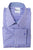Purple Blue Gingham Check Shirt, with Micro Blue Trim, Monogrammed Cuff
