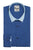 Royal Blue Shirt, Light Blue Medium Spread Collar, Angled Cuff with Light Blue Trim