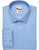 Skyblue Solid Shirt, Wrinkle Free, Medium Spread Collar, Rounded Cuff