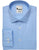 Skyblue Solid Shirt, Wrinkle Free, Medium Spread Collar, Rounded Cuff