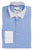 Skyblue Shirt with White Collar and Cuffs Shirt, Plain Front